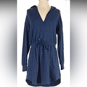 Anthropologie Daily Practice Afterglow Hooded Mini Dress Large